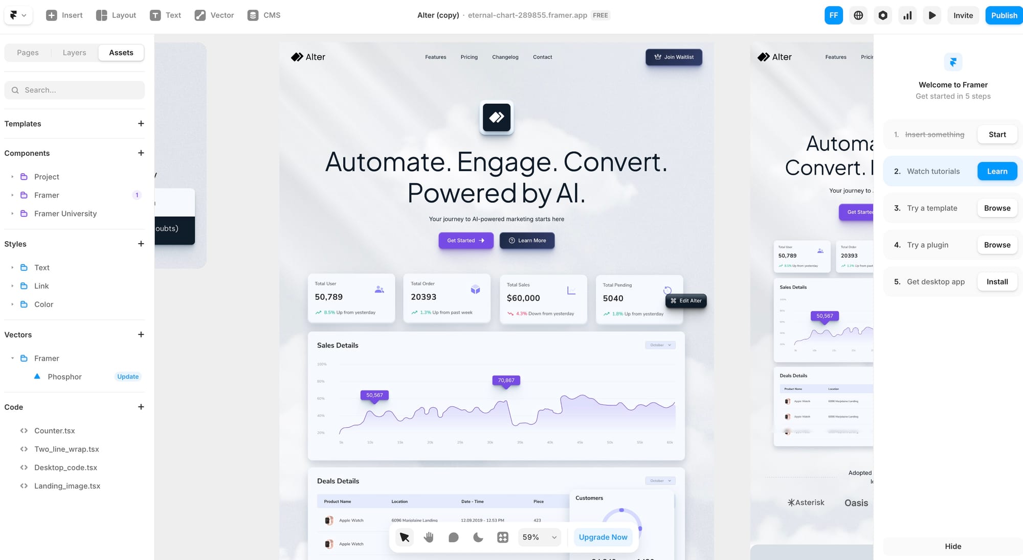 Sunday, August 24th 2025 Part III - Building a Landing Page with Framer, Lovable and Cursor